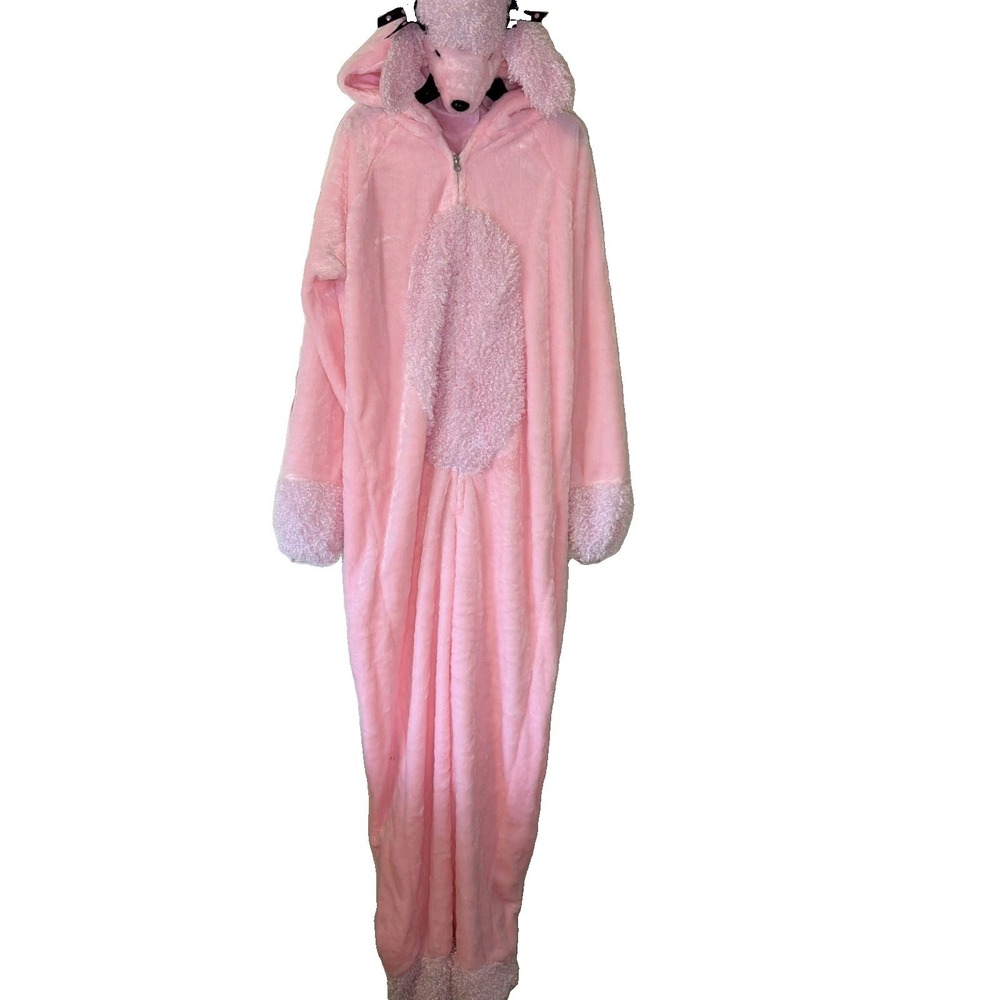 Rosie's Pink Poodle Adorable Whimsical Fluffy Girly Adult One Pc Soft Cozy Small